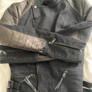 Ralph Lauren Collection Leather and Denim Jacket